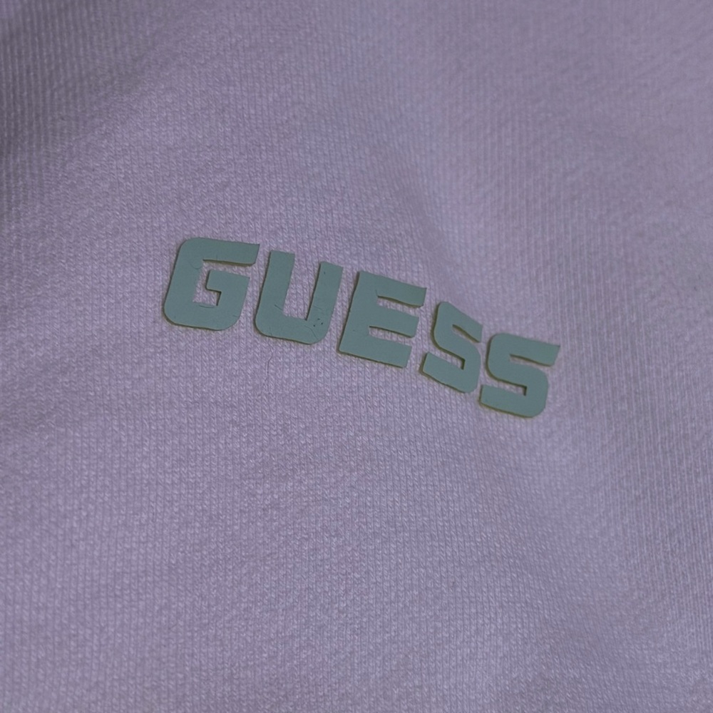 Guess Green and White Ombre Cropped Hoodie - Picture 3 of 8